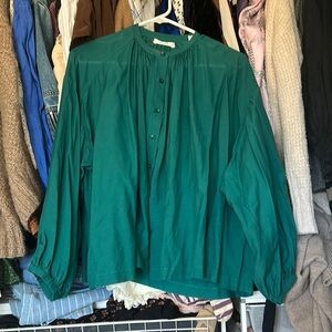 Doen Teal Jane Blouse